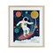 Stupell Industries Surfing Astronaut Beyond Space Framed Print Under Glass, design by Lisa Perry Whitebutton